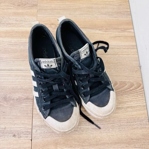 Adidas Nissa Platform Black And White Sneakers Men’s Size 6.5 main image 6